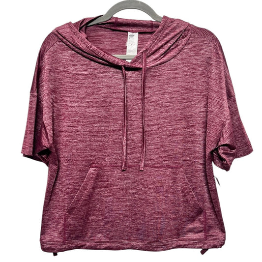 Athletic Top Short Sleeve By Fabletics In Maroon, Size: S