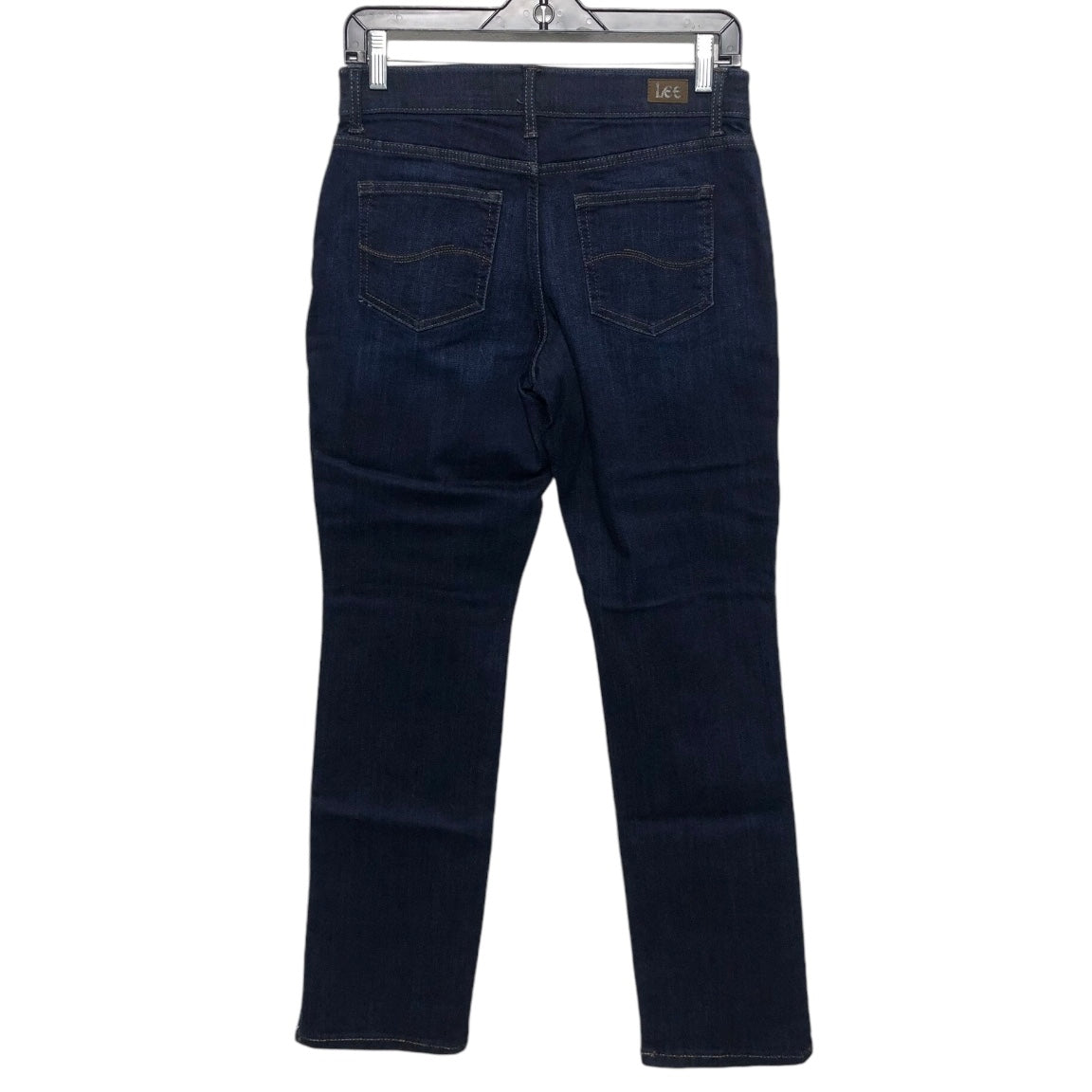 Jeans Straight By Lee In Blue Denim, Size: 4