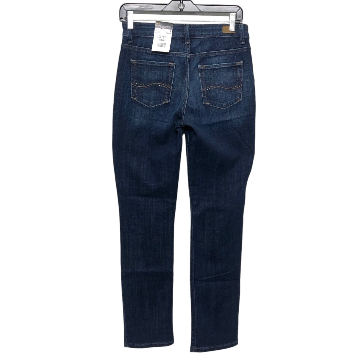 Jeans Straight By Lee In Blue Denim, Size: 4