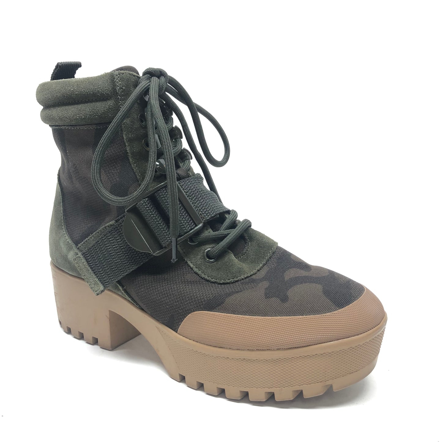 Boots Combat By Steve Madden In Camouflage Print, Size: 8