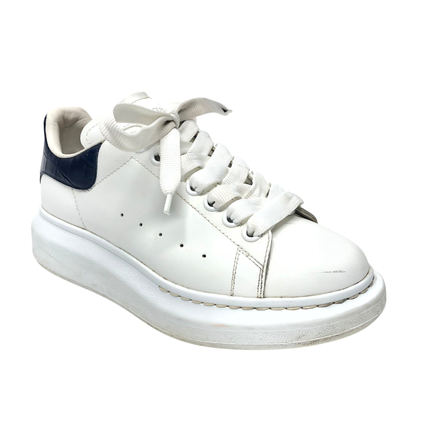 Shoes Luxury Designer By Alexander Mcqueen In White, Size: 8.5