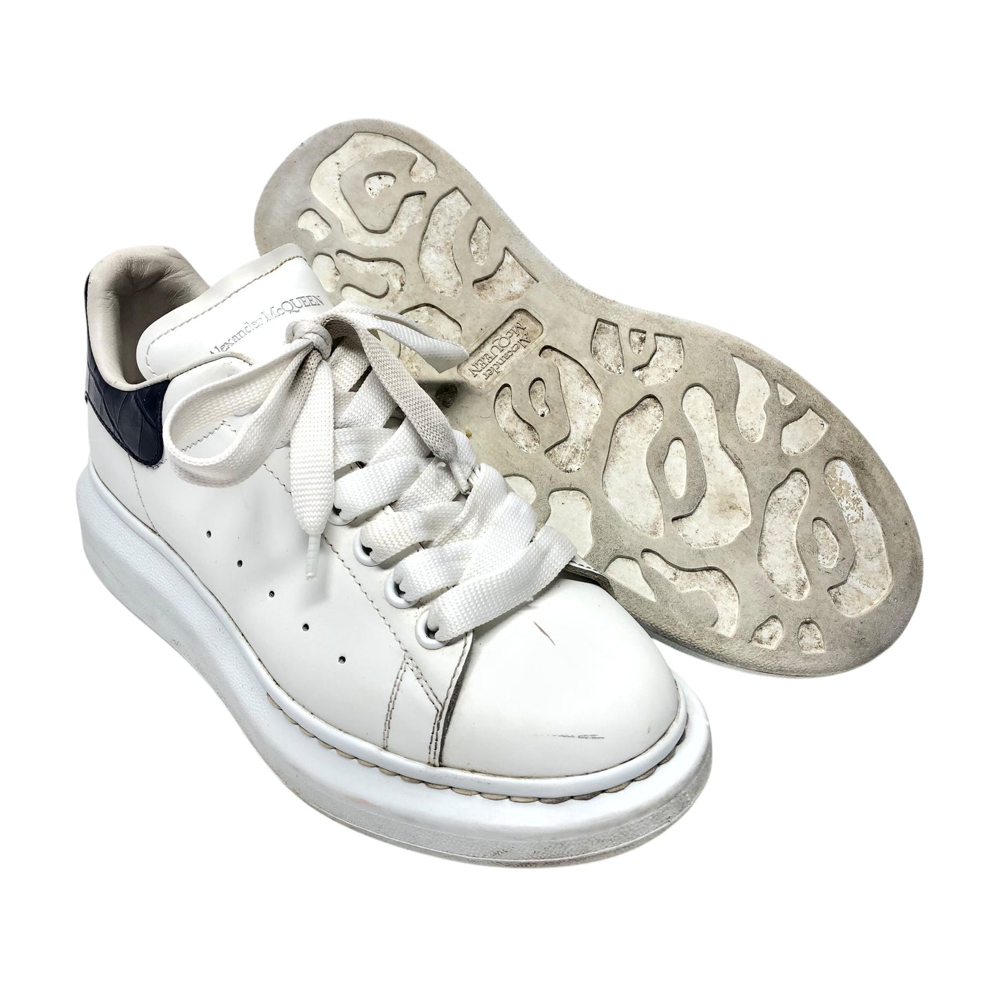 Shoes Luxury Designer By Alexander Mcqueen In White, Size: 8.5