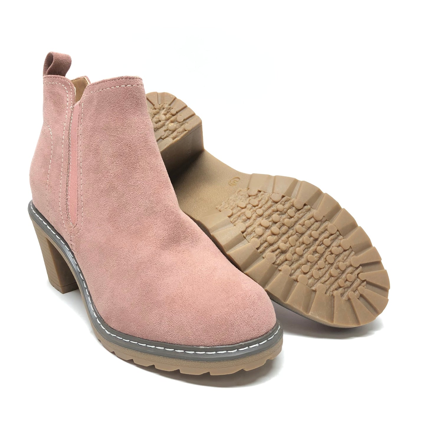 Boots Ankle Heels By Corkys In Pink, Size: 10