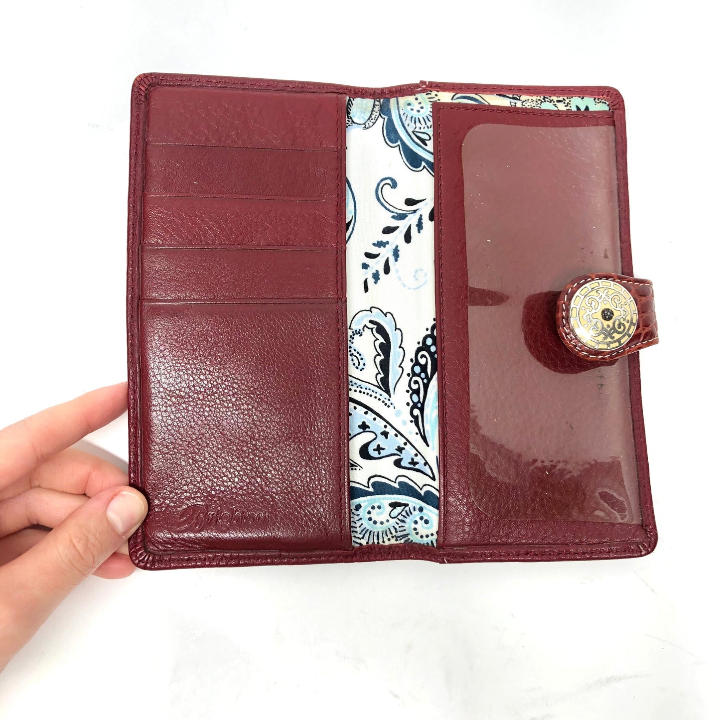 Wallet Leather By Brighton, Size: Medium