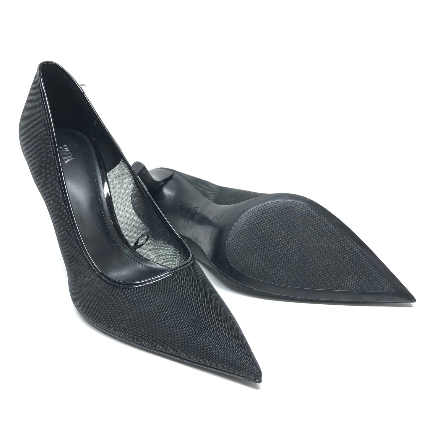 Shoes Heels Stiletto By Zara In Black, Size: 10