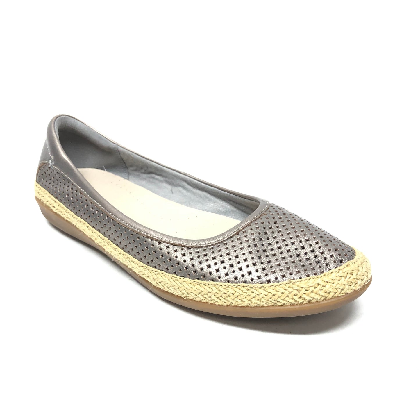 Shoes Flats By Clarks In Taupe, Size: 10