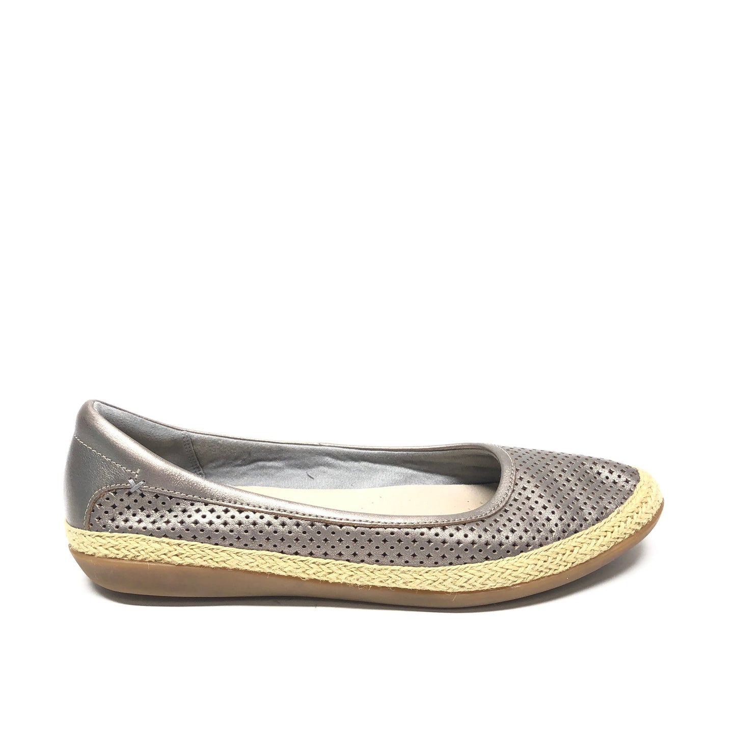 Shoes Flats By Clarks In Taupe, Size: 10