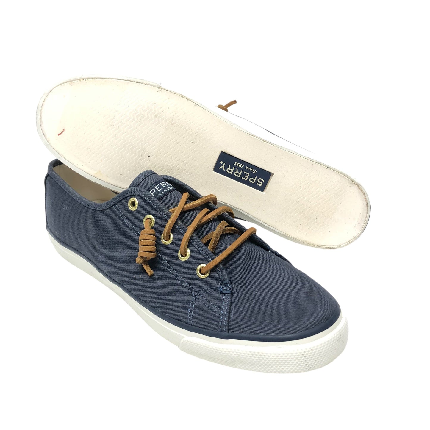 Shoes Sneakers By Sperry In Navy, Size: 9