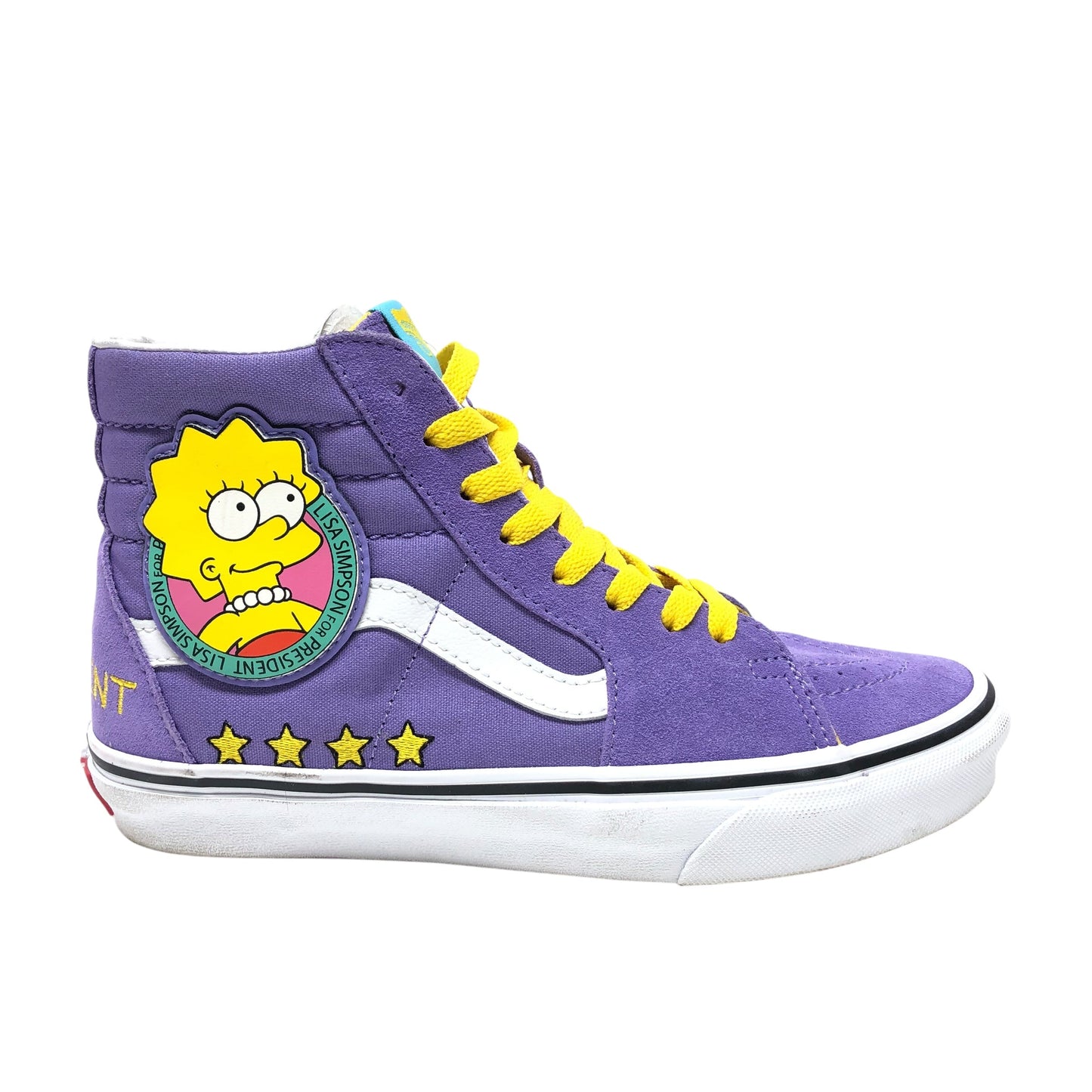 Shoes Sneakers By Vans In Purple & Yellow, Size: 7