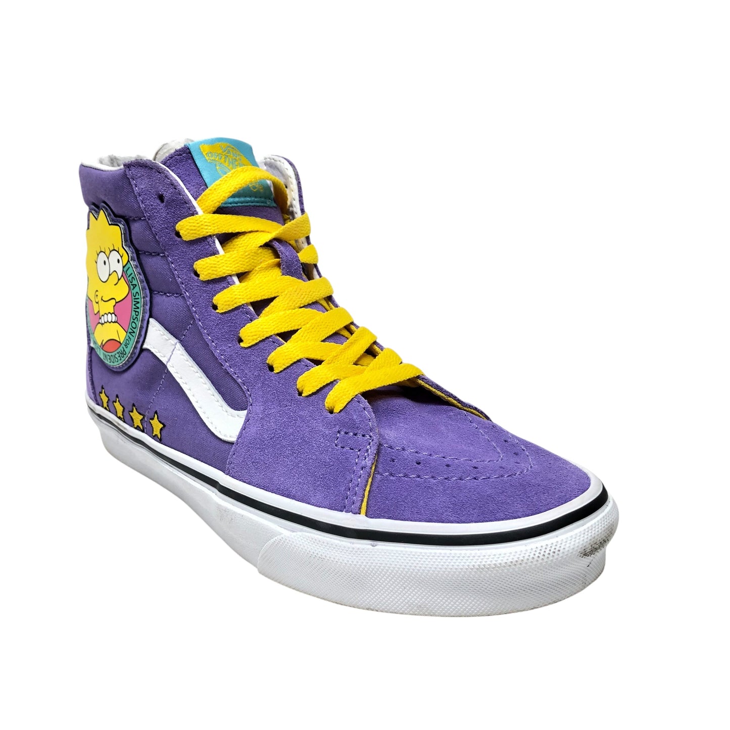 Shoes Sneakers By Vans In Purple & Yellow, Size: 7