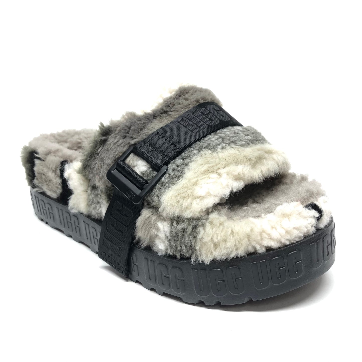 Sandals Designer By Ugg In Grey, Size: 7