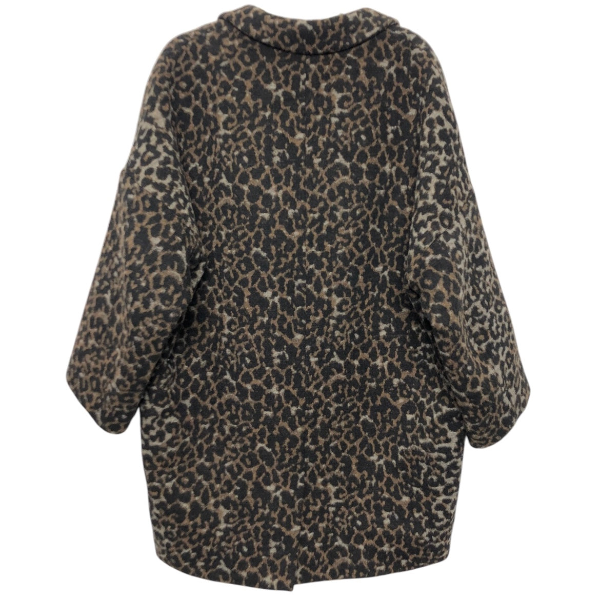 Coat Designer By Coach In Leopard Print, Size: L