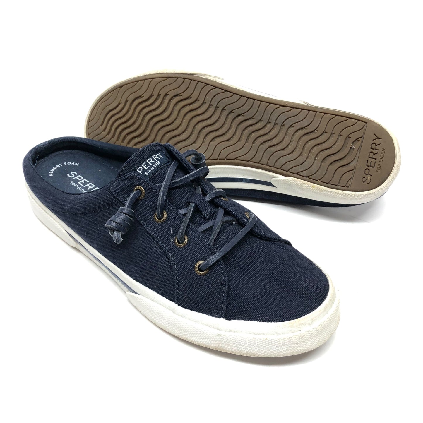 Shoes Sneakers By Sperry In Navy, Size: 9