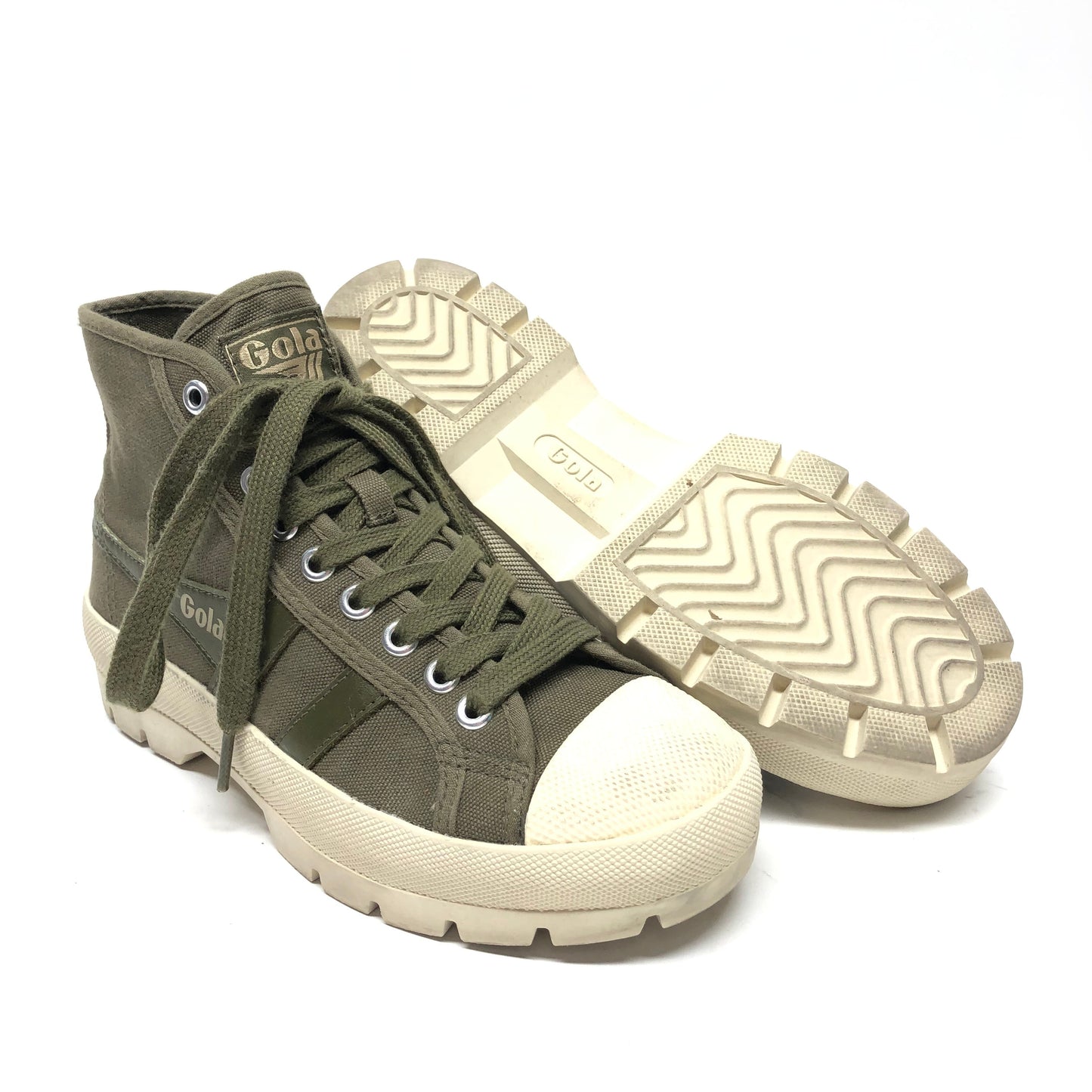 Shoes Sneakers By Gola In Green, Size: 6