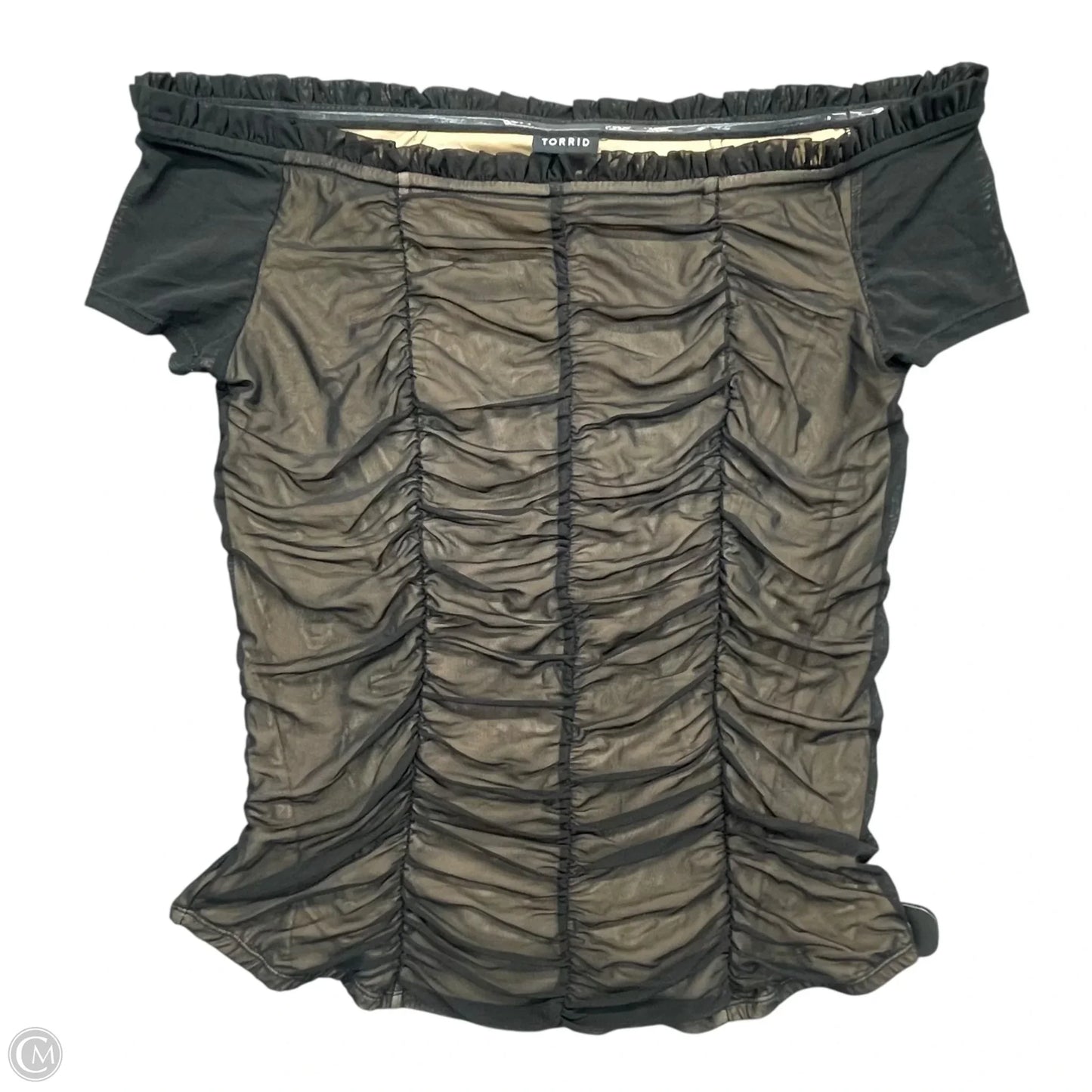 Top Short Sleeve By Torrid In Black, Size: M