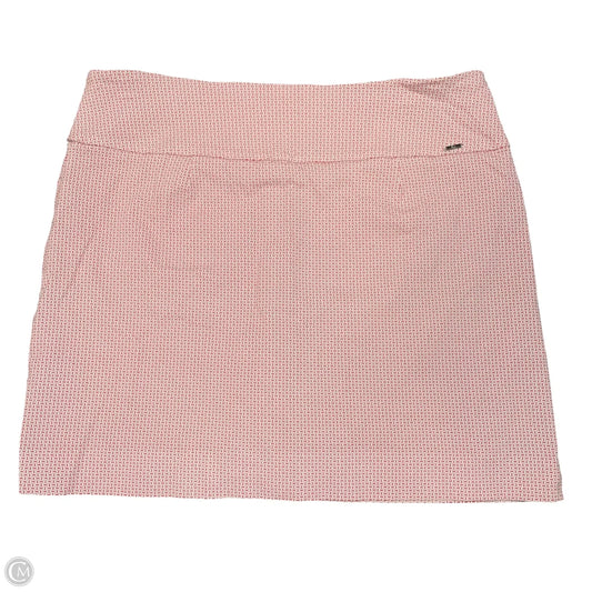 Athletic Skort By Sc & Co In Coral, Size: Xxl