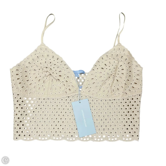 Top Sleeveless By Antonio Melani In Beige, Size: 4