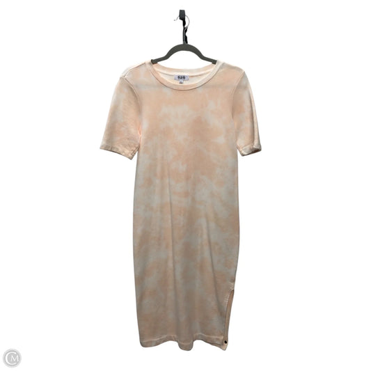 Dress Casual Midi By 525 In Orange & White, Size: S