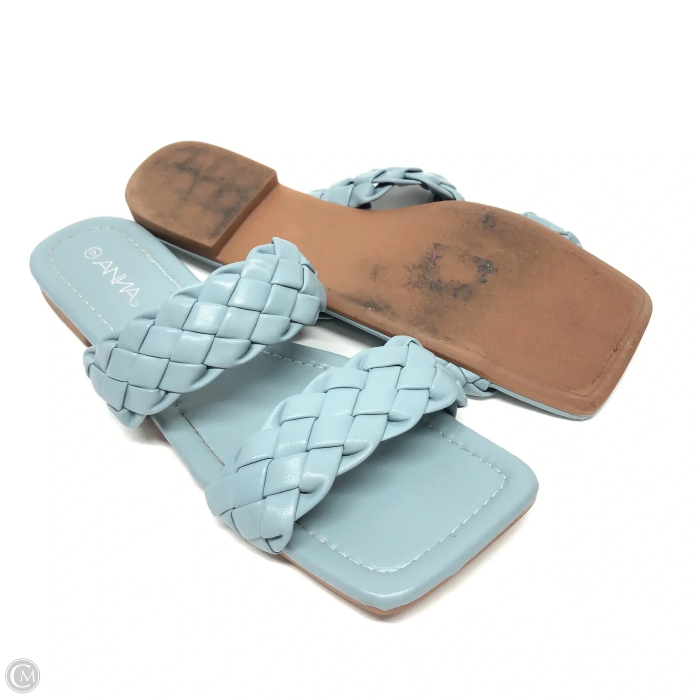 Sandals Flats By Cme In Blue, Size: 9