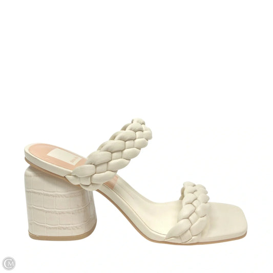 Sandals Heels Block By Dolce Vita In Beige, Size: 8
