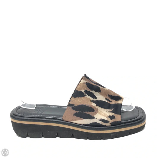 Sandals Flats By Vince Camuto In Black & Brown, Size: 9.5