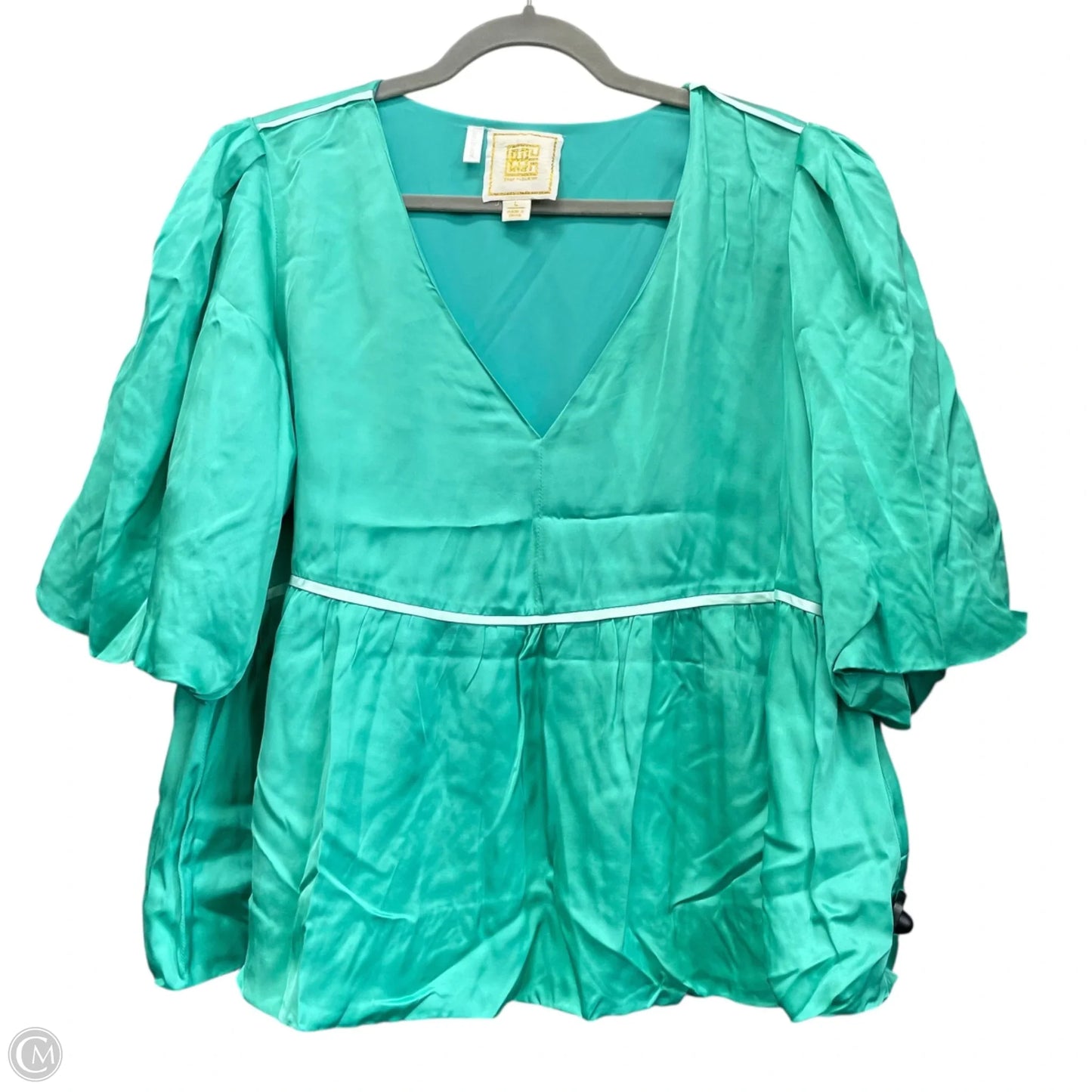 Tunic Short Sleeve By Cmc In Green, Size: L