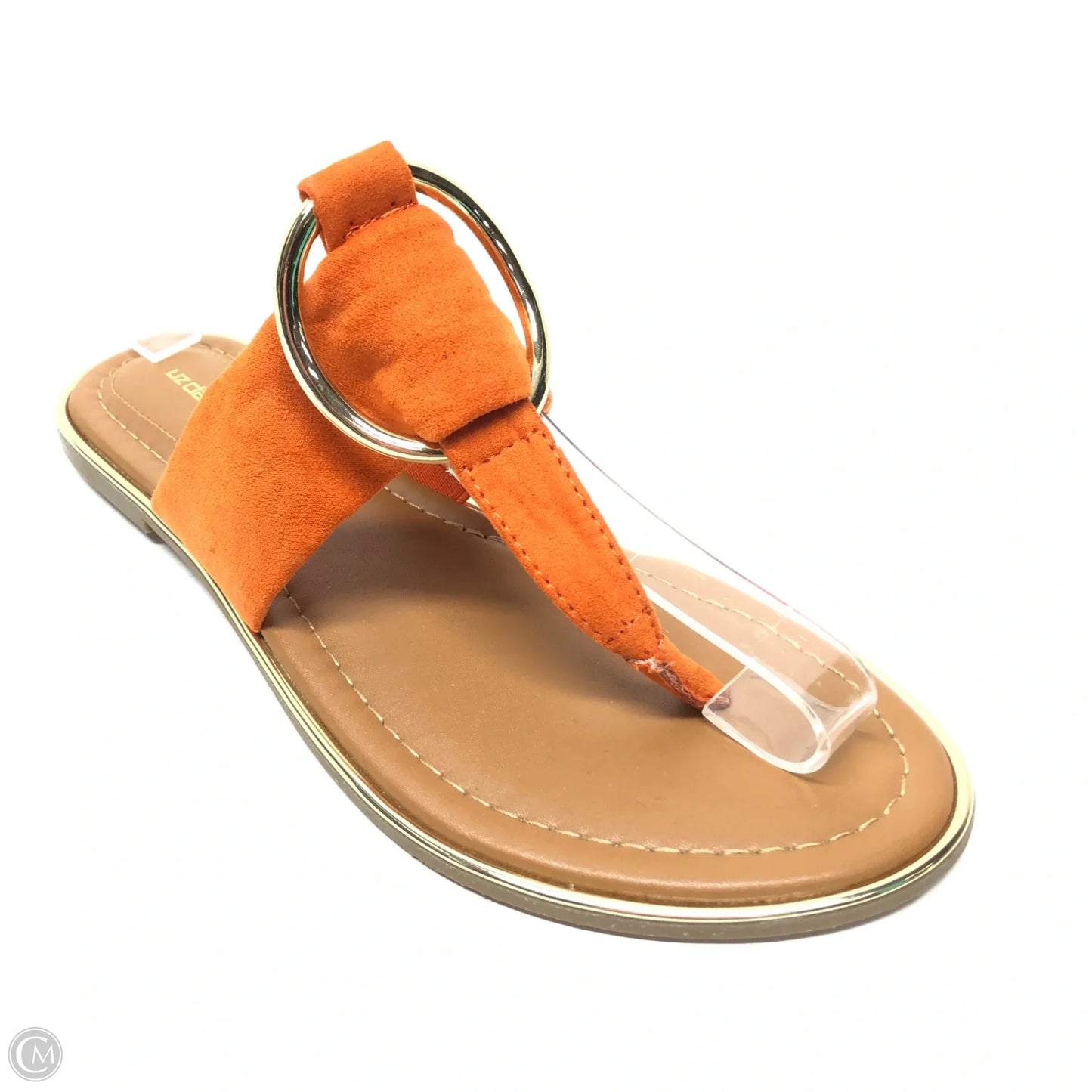 Sandals Flats By Liz Claiborne In Orange, Size: 7.5