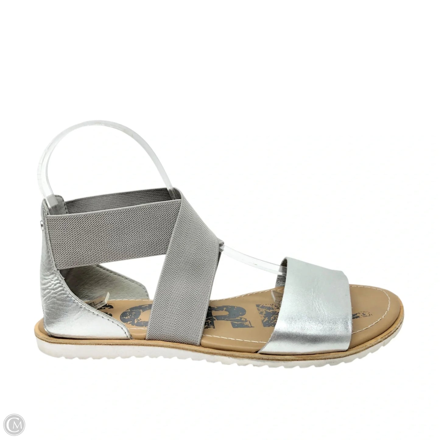 Sandals Flats By Sorel In Silver, Size: 7.5