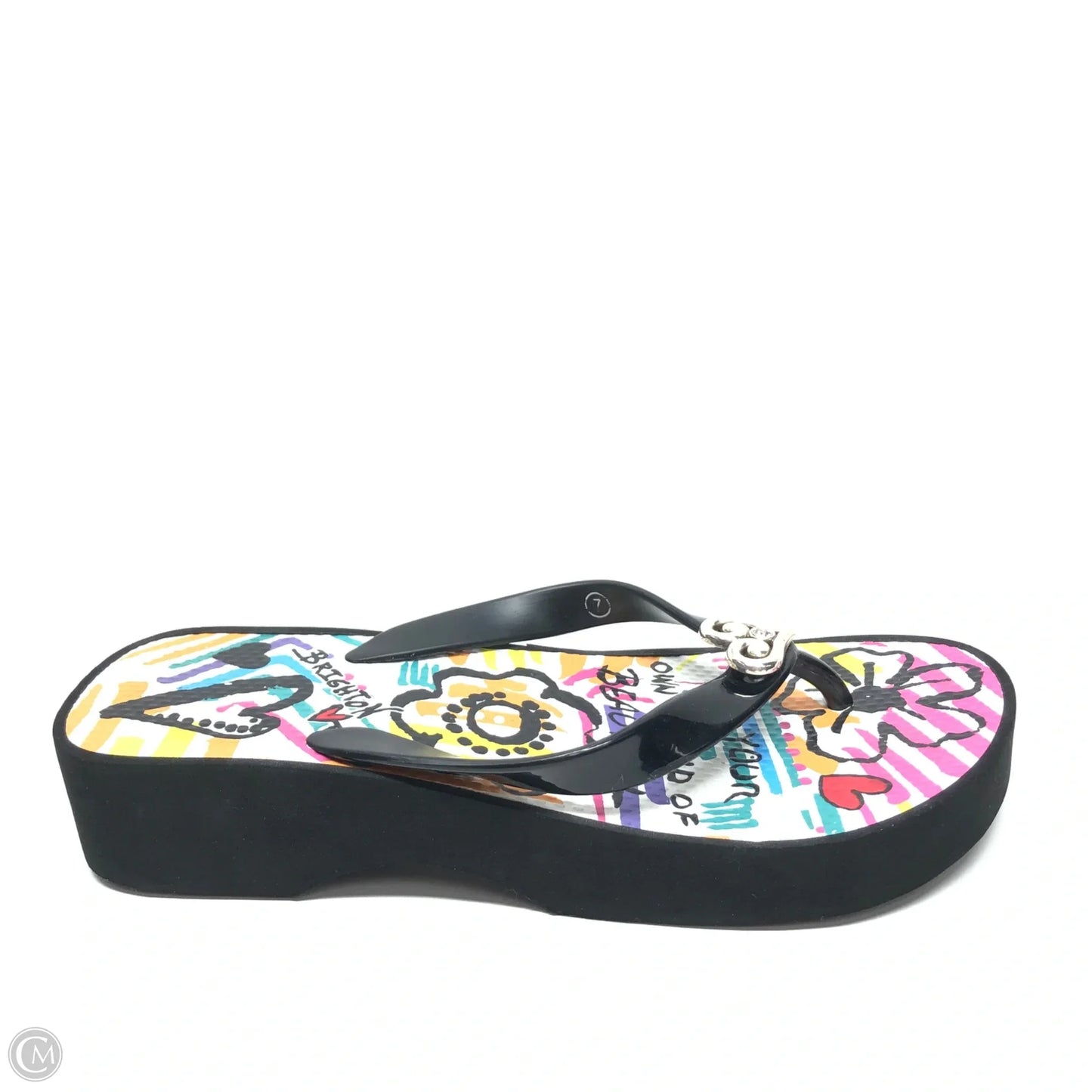 Sandals Flip Flops By Brighton In Multi-colored, Size: 7