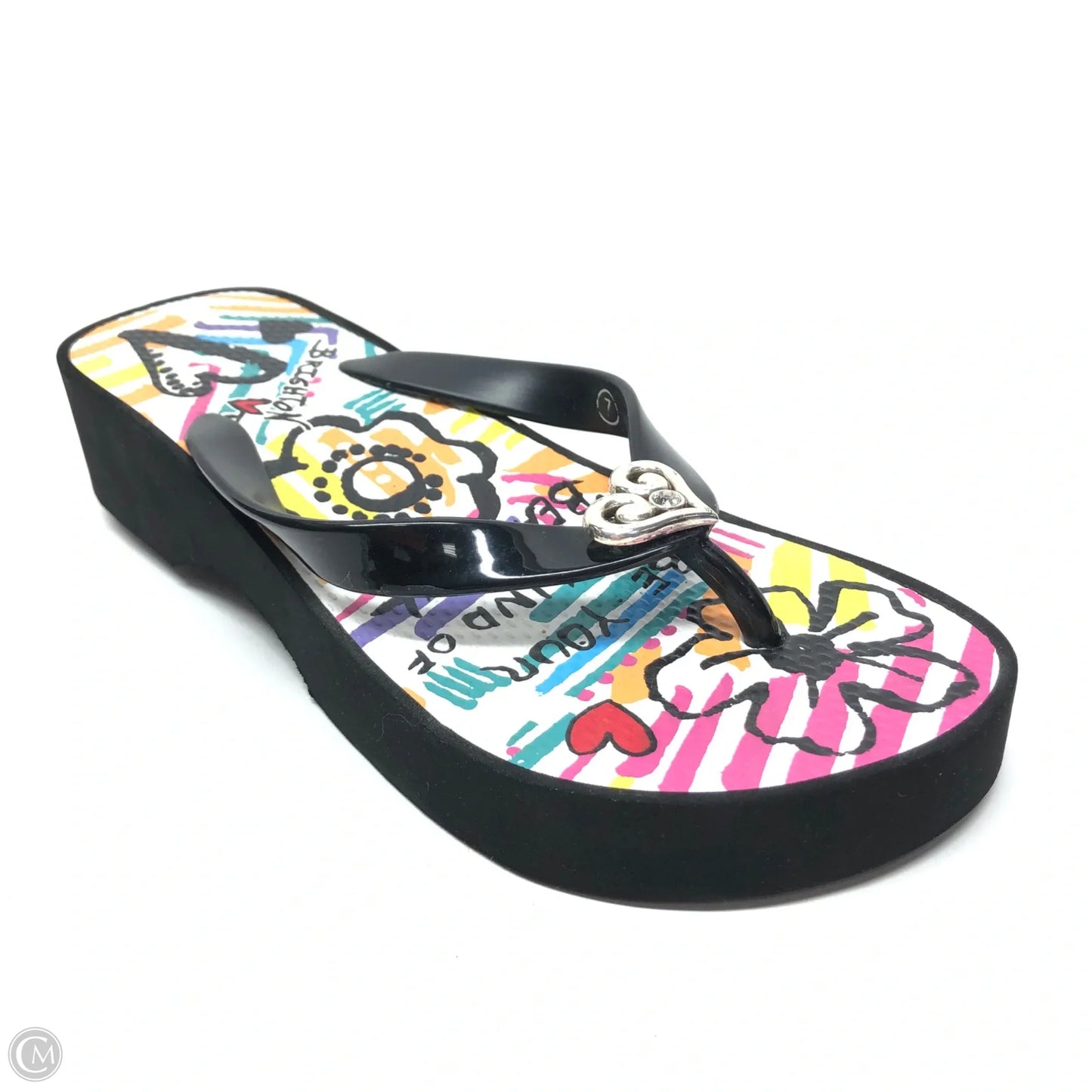 Sandals Flip Flops By Brighton In Multi-colored, Size: 7