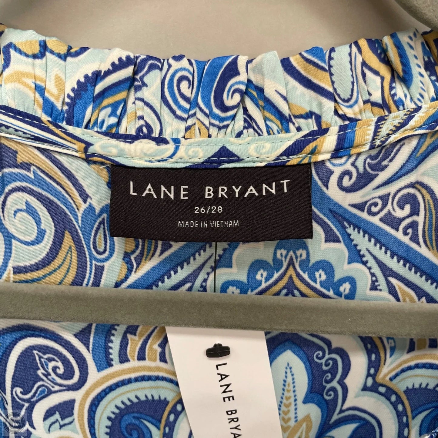 Blouse Short Sleeve By Lane Bryant In Blue, Size: 4x