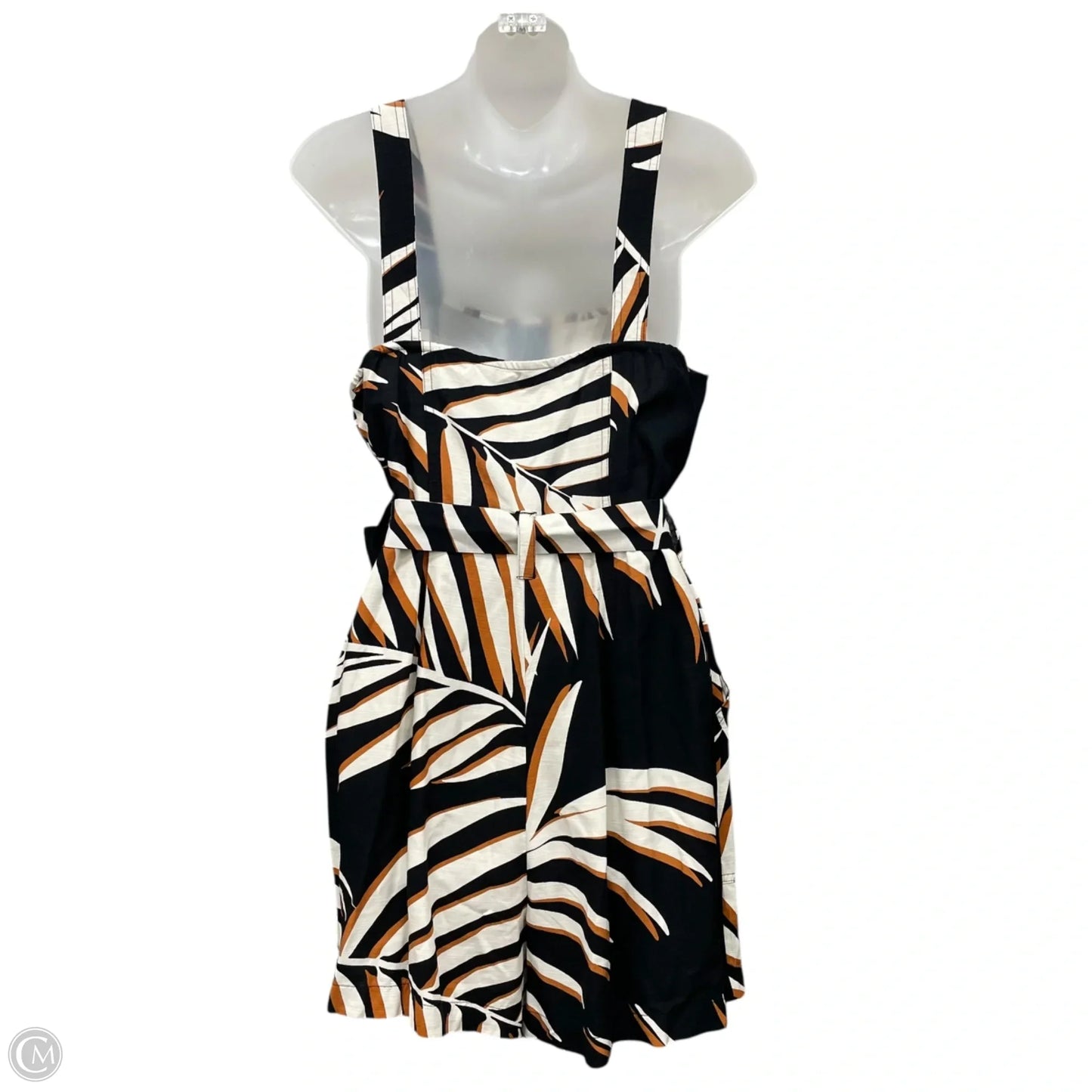 Romper By Nine West In Black & Tan, Size: M