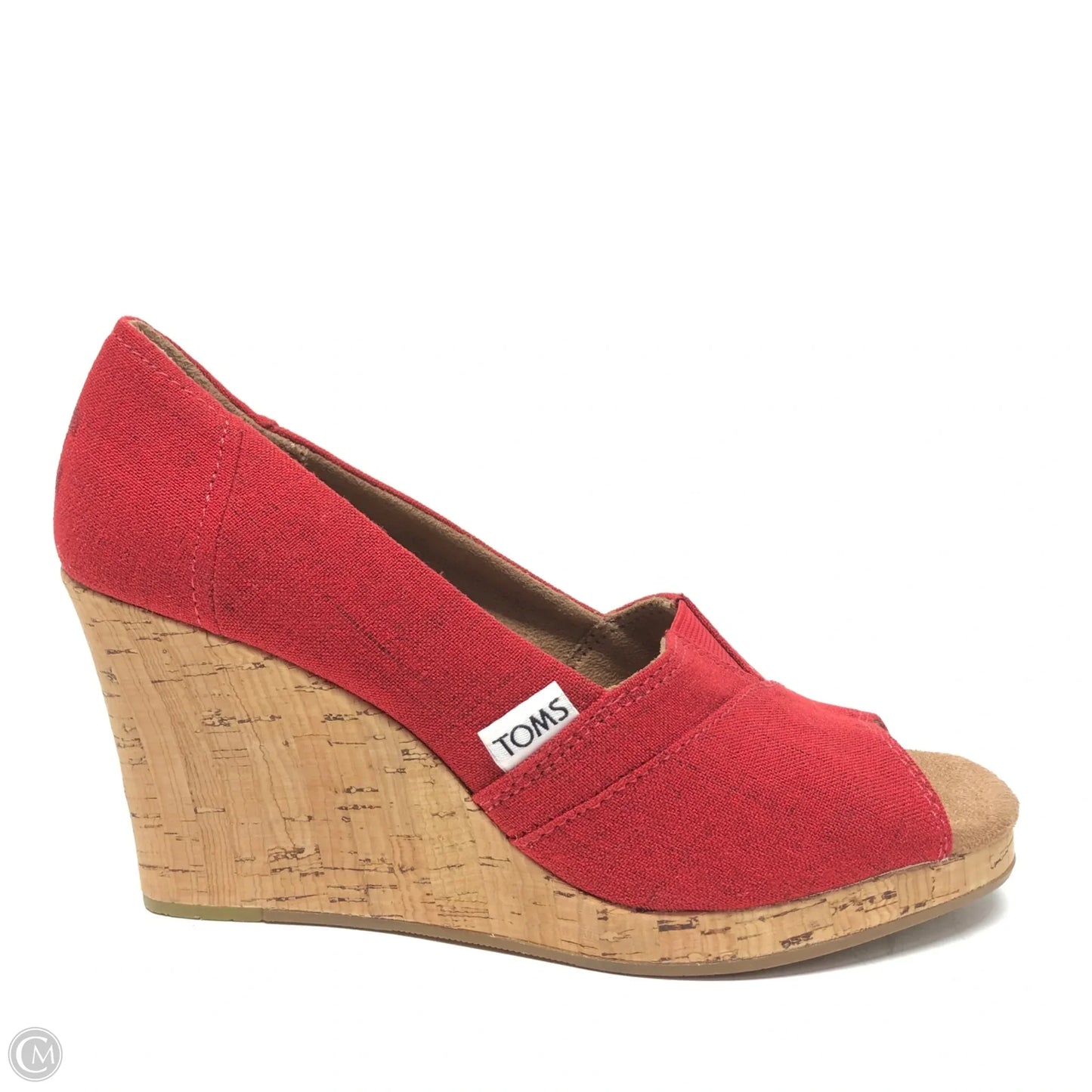 Shoes Heels Wedge By Toms In Red, Size: 7