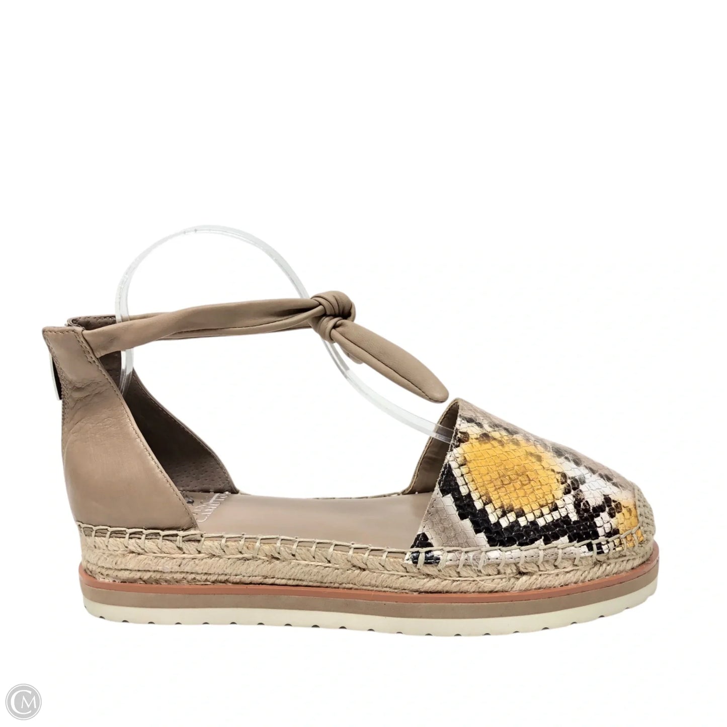 Sandals Heels Platform By Vince Camuto In Snakeskin Print, Size: 8.5