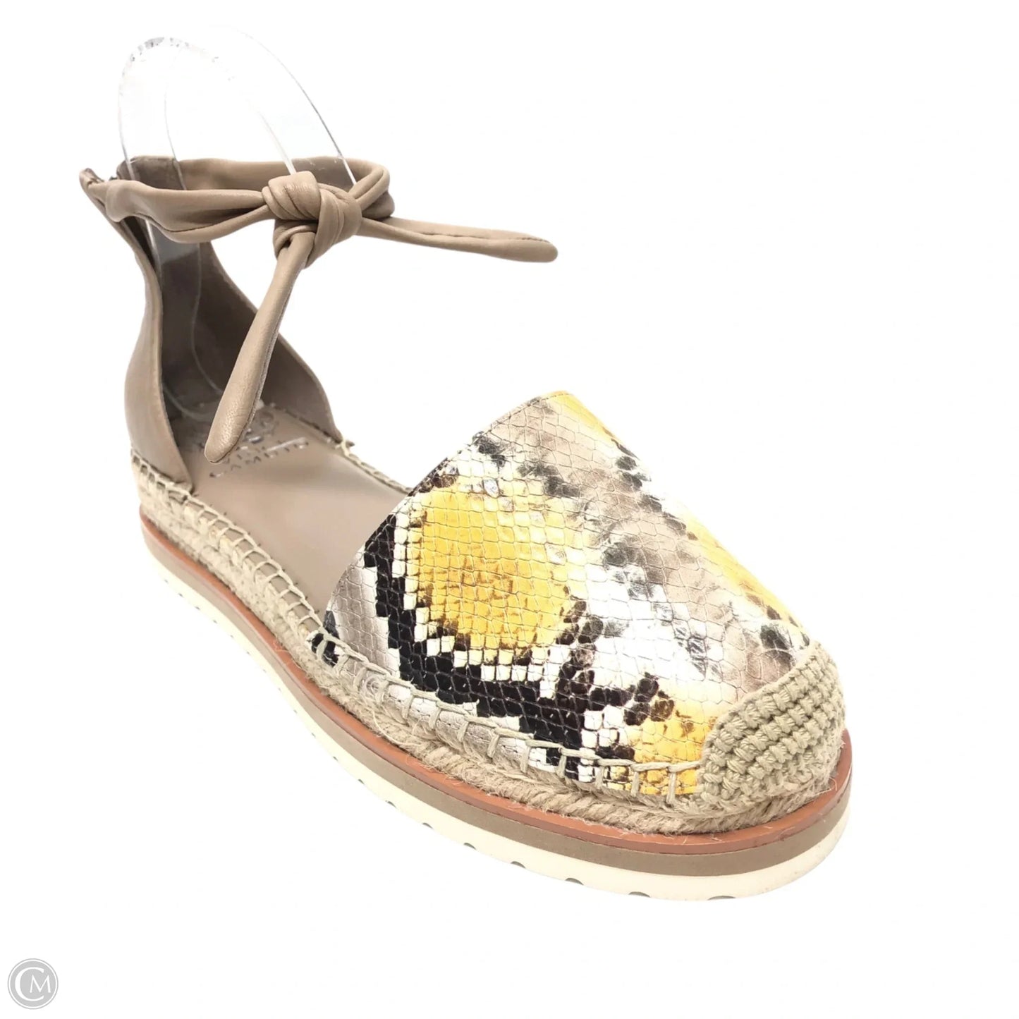 Sandals Heels Platform By Vince Camuto In Snakeskin Print, Size: 8.5