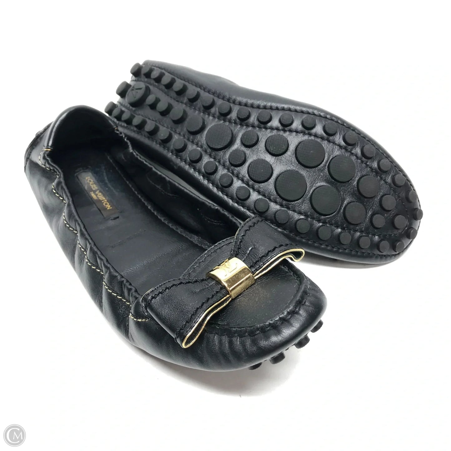 Shoes Luxury Designer By Louis Vuitton In Black, Size: 7.5