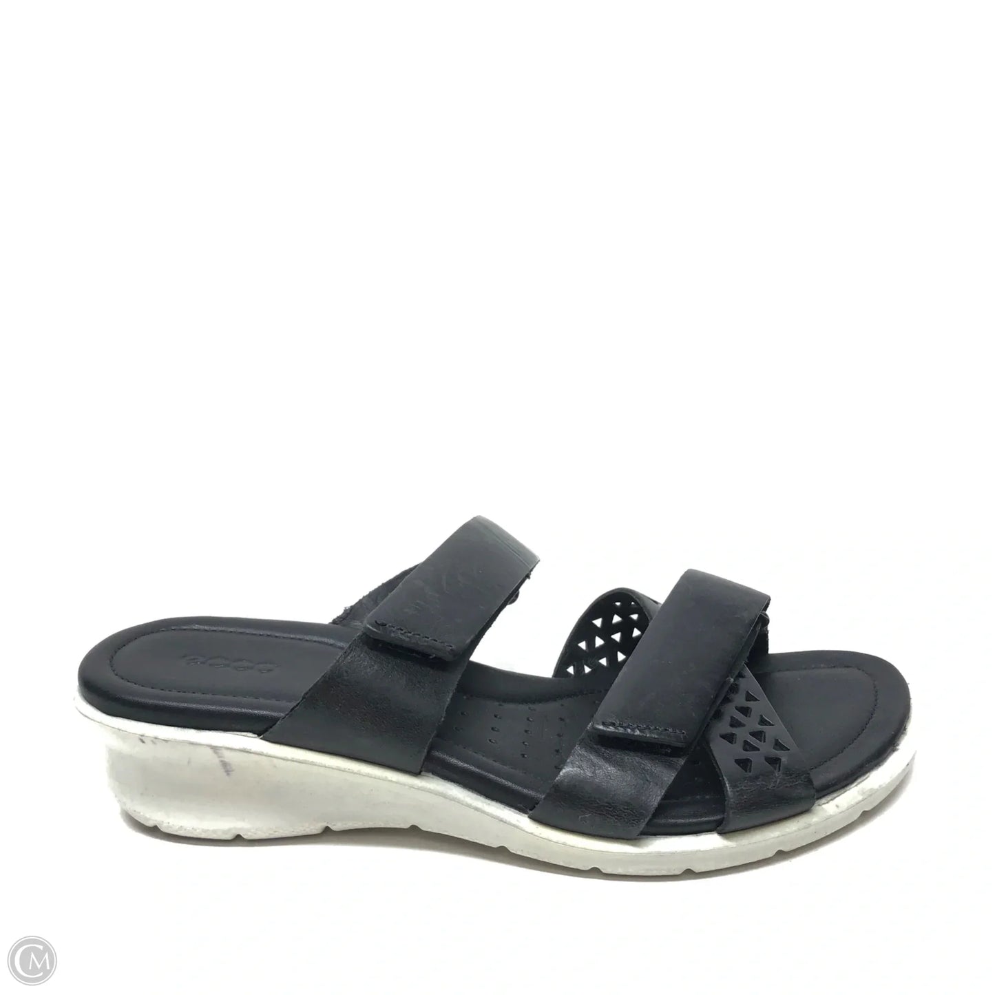 Sandals Flats By Ecco In Black, Size: 6.5