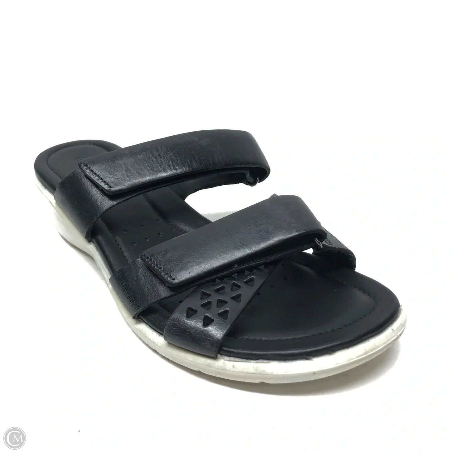 Sandals Flats By Ecco In Black, Size: 6.5