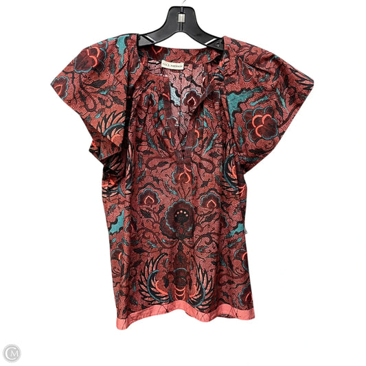 Top Short Sleeve By Ulla Johnson In Maroon, Size: 6