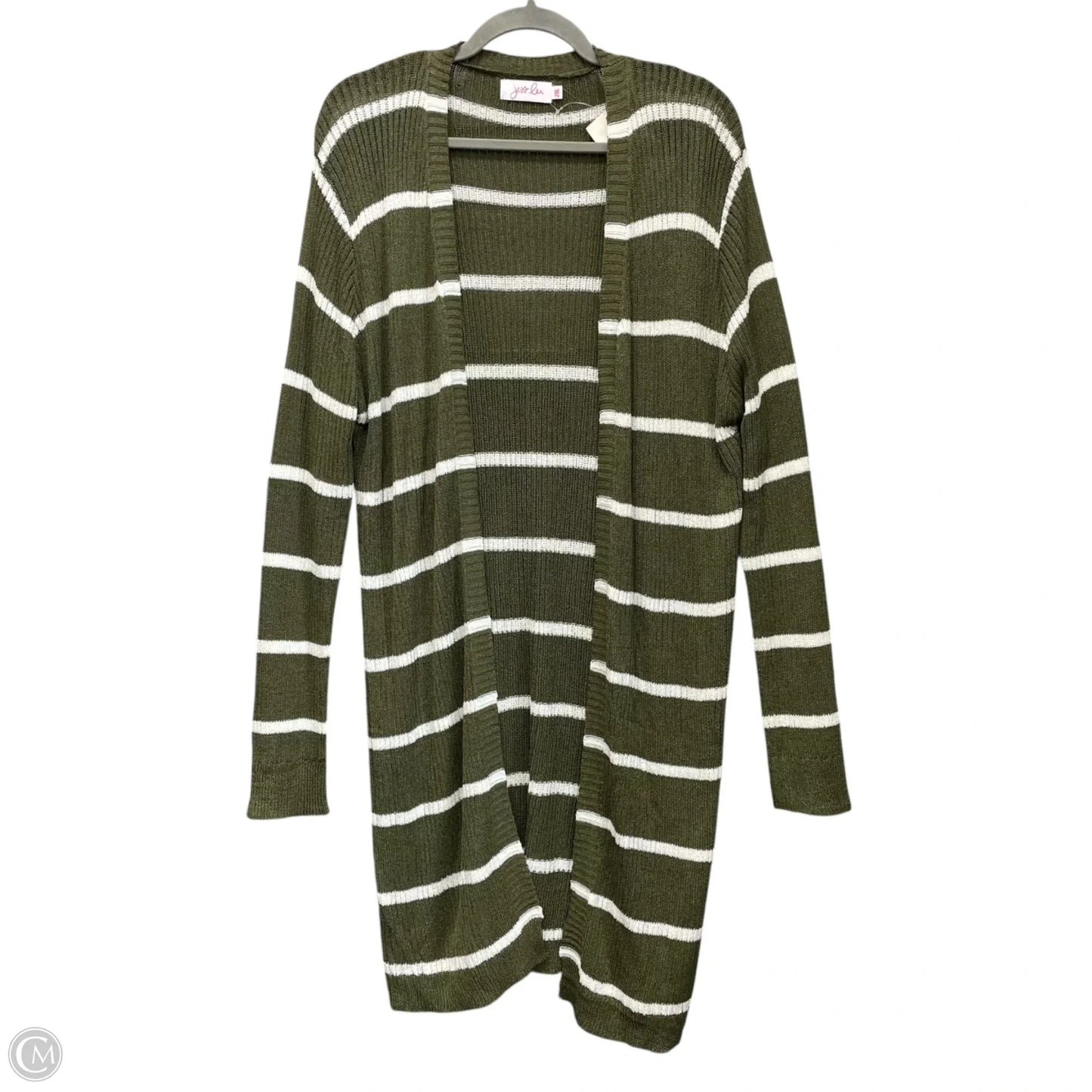 Sweater Cardigan By Jess Lea In Green, Size: 2x