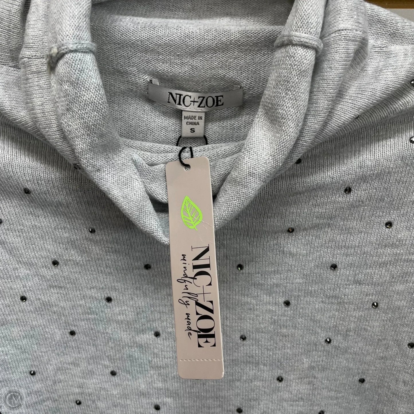 Top Long Sleeve By Nic + Zoe In Grey, Size: S