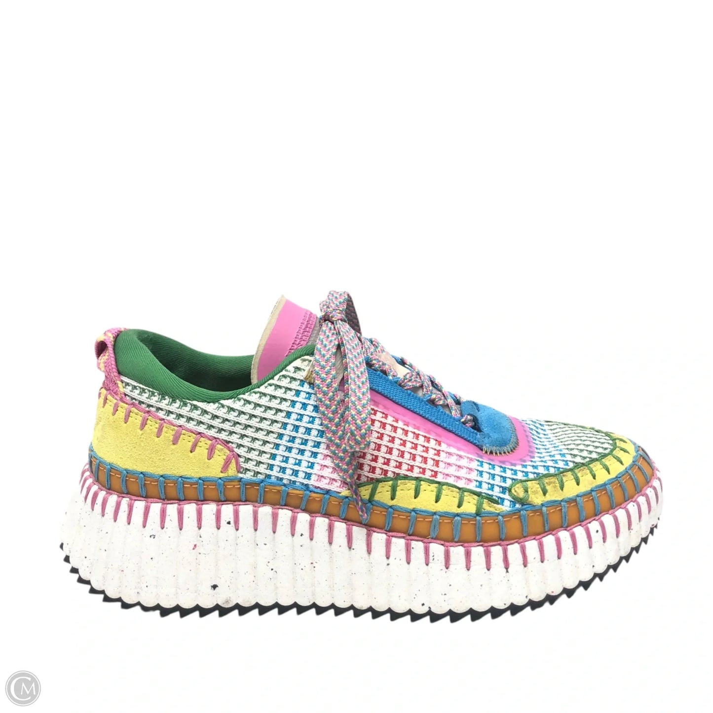 Shoes Luxury Designer By Chloe In Multi-colored, Size: 6.5