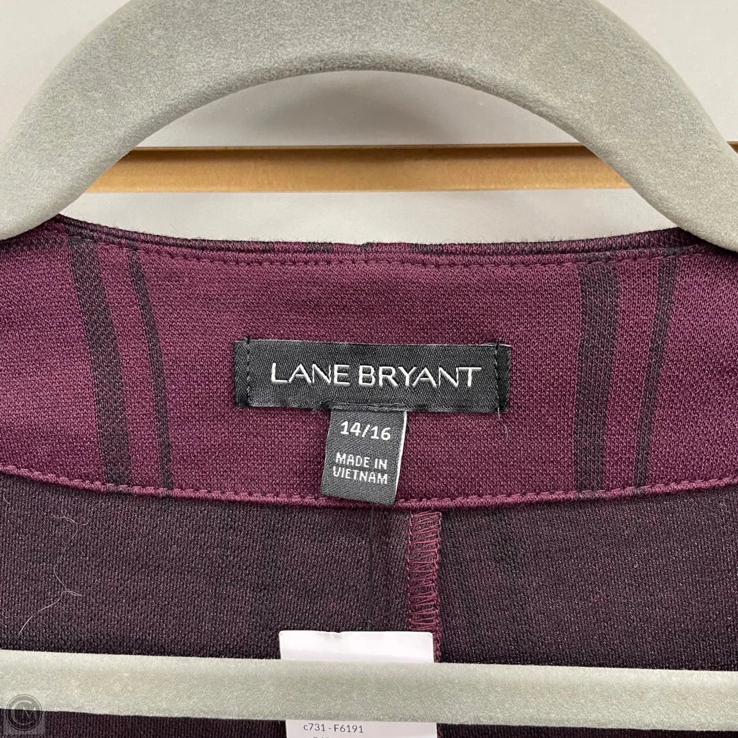 Blazer By Lane Bryant In Maroon, Size: 16