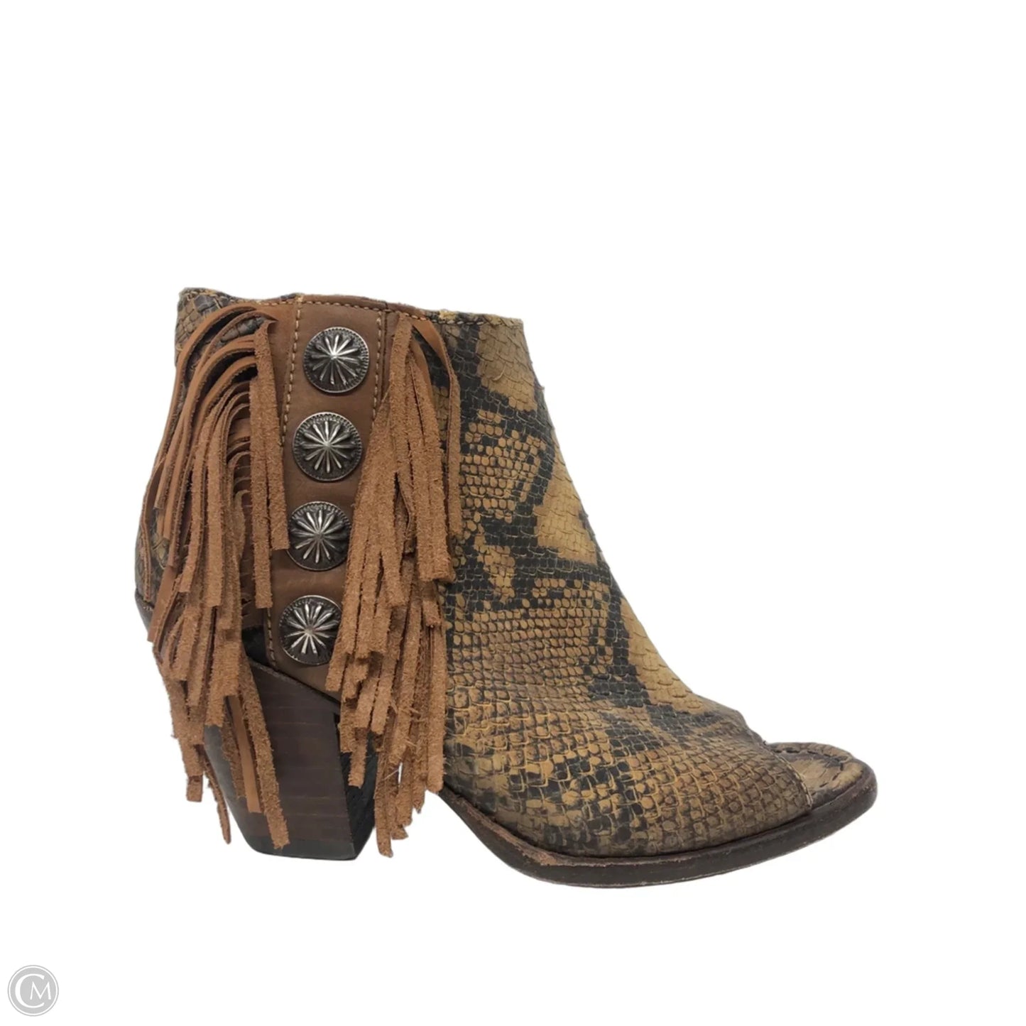 Boots Western By Cma In Snakeskin Print, Size: 8