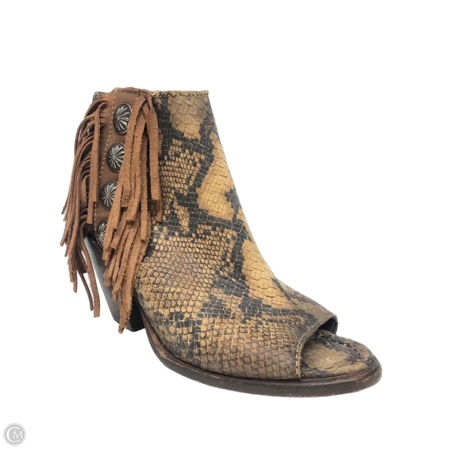 Boots Western By Cma In Snakeskin Print, Size: 8