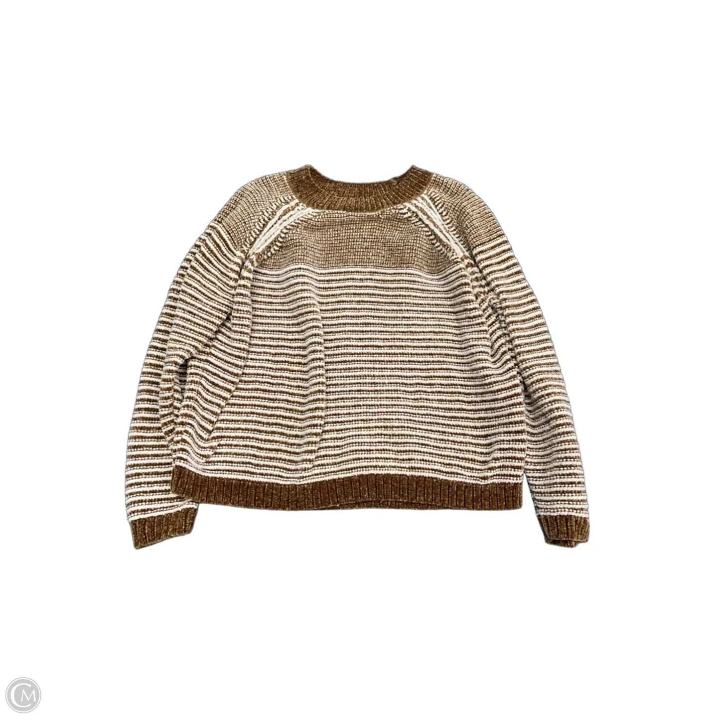 Sweater By Clothes Mentor In Brown & Cream, Size: S