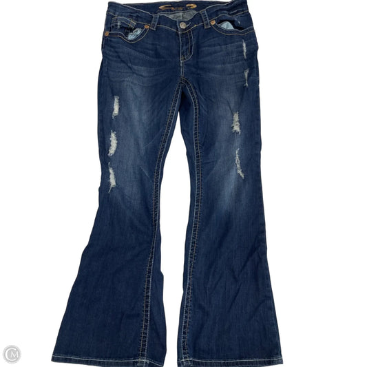 Jeans Boot Cut By Seven 7 In Blue, Size: 14