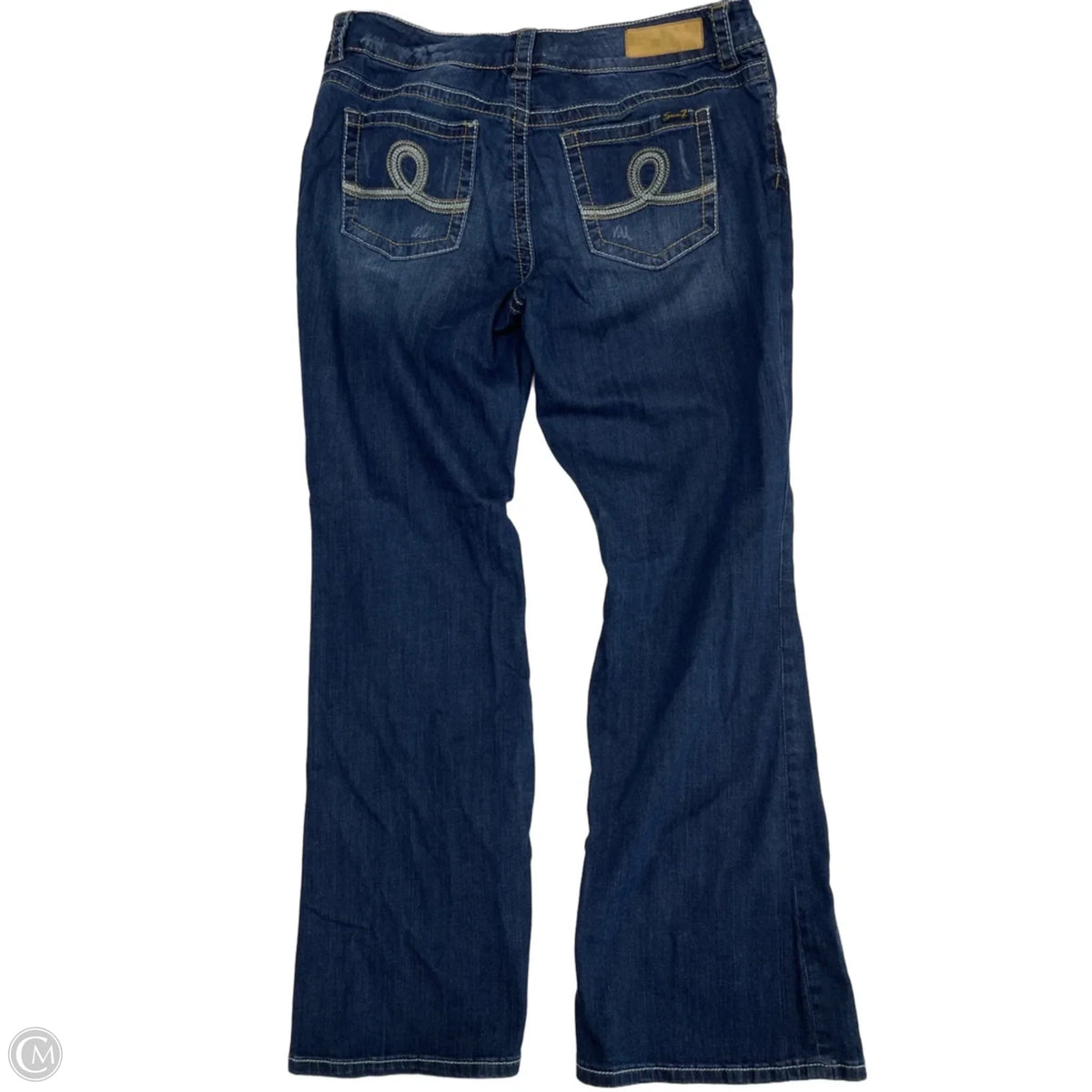 Jeans Boot Cut By Seven 7 In Blue, Size: 14