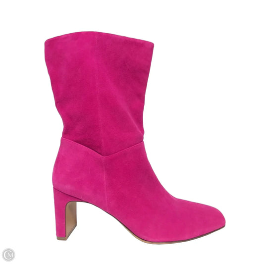 Boots Ankle Heels By Naturalizer In Pink, Size: 10