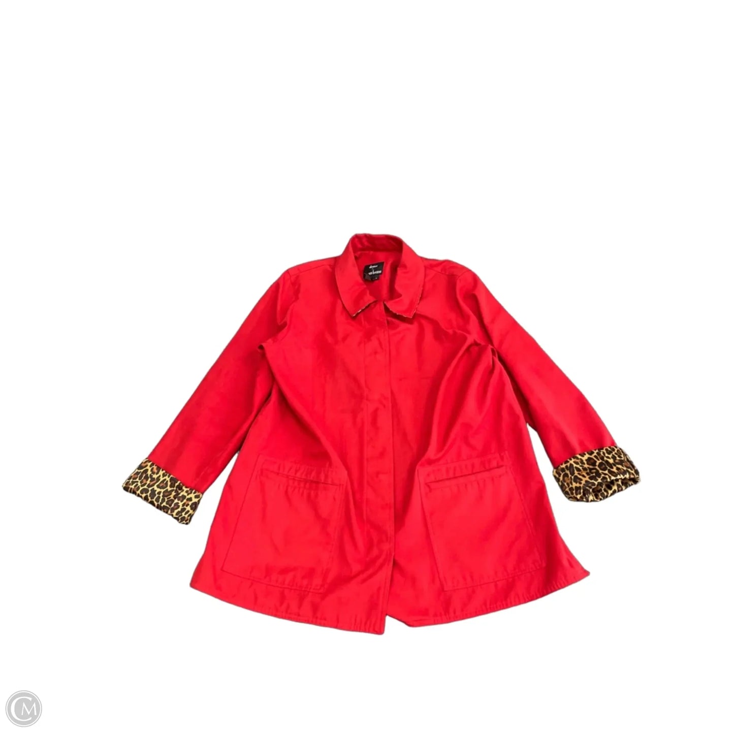 Jacket Other By Dennis Basso Qvc In Red, Size: L